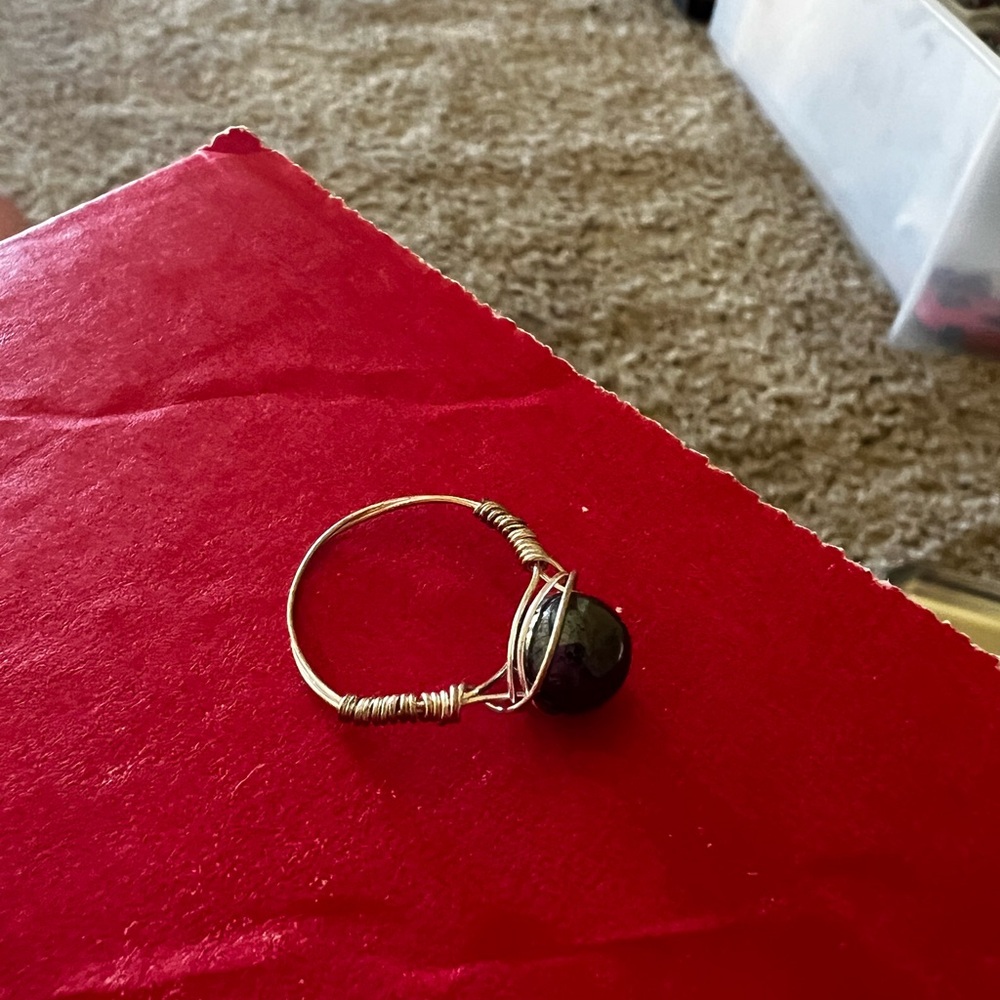 Elegant Silver Wire-Wrapped Ring